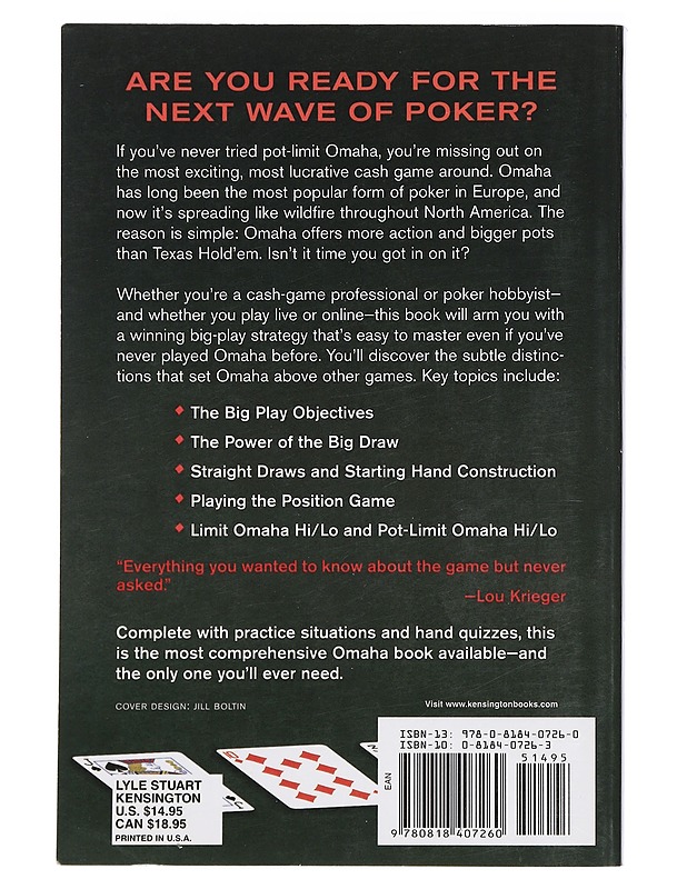Pot-limit Omaha poker : the big play strategy - Jeff Hwang - Tietokirjat ja oppaat - 10105397953 - 1
