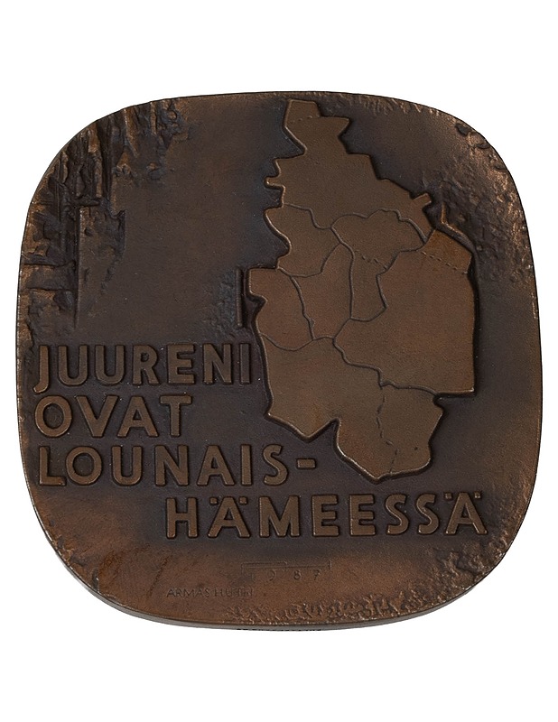KULTAKESKUS Forssan Lehti 1917-1987 pöytämitali - Koriste-esineet - 10105398006 - 1