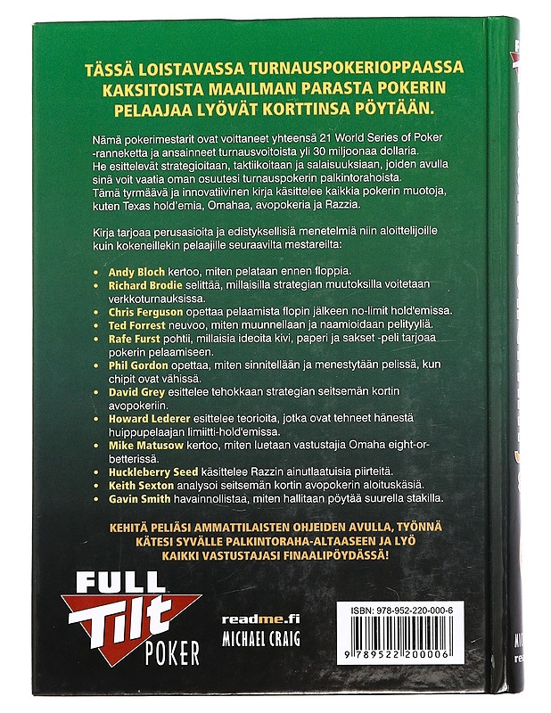 Suuri pokerikirja - Bloch, Andy - Tietokirjat ja oppaat - 10105398045 - 1