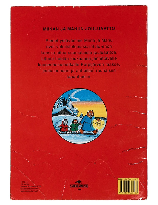 Miinan ja Manun jouluaatto -Teutori - Lastenkirjat - 10105398113 - 1