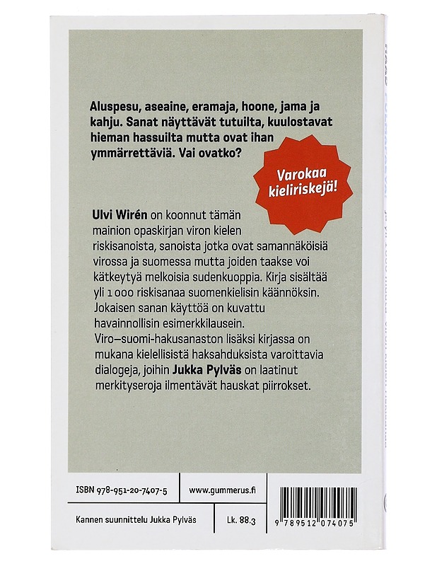 Hääd pulmapäeva! ja yli 1000 muuta viron kielen riskisanaa - Wirén, Ulvi - Matkaoppaat ja sanakirjat - 10105398123 - 1