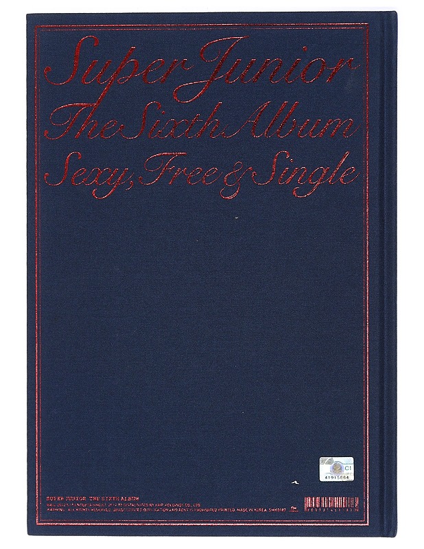 Super Junior 6th Album: Sexy, Free and Single - Musiikki- ja elokuvakirjat - 10105398176 - 1