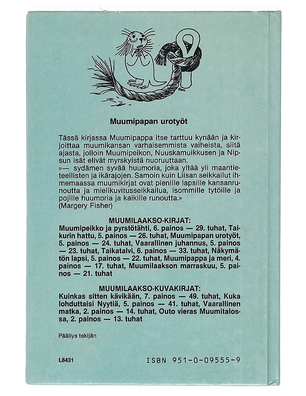Muumipapan urotyöt - Jansson, Tove - Lastenkirjat - 10105398178 - 1