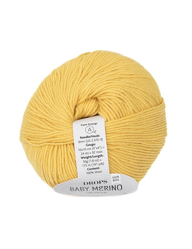 DROPS Baby Merino neulelanka, 50 g - 1 kerä - Käsityö - 10105398208 - 0