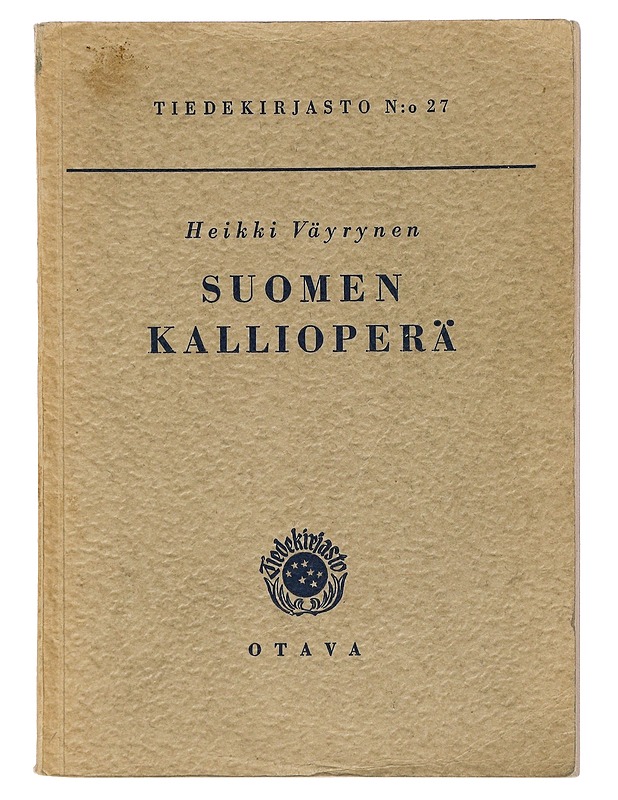 Suomen kallioperä - Heikki Väyrynen - Tietokirjat - 10105398222 - 0