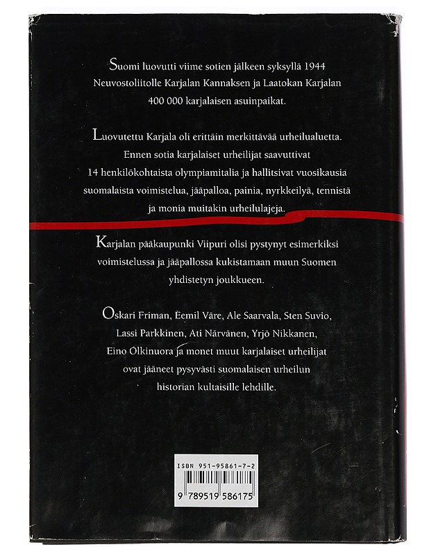 Luovutetun Karjalan urheilu - Antti O. Arponen - Historiakirjat - 10105398240 - 1