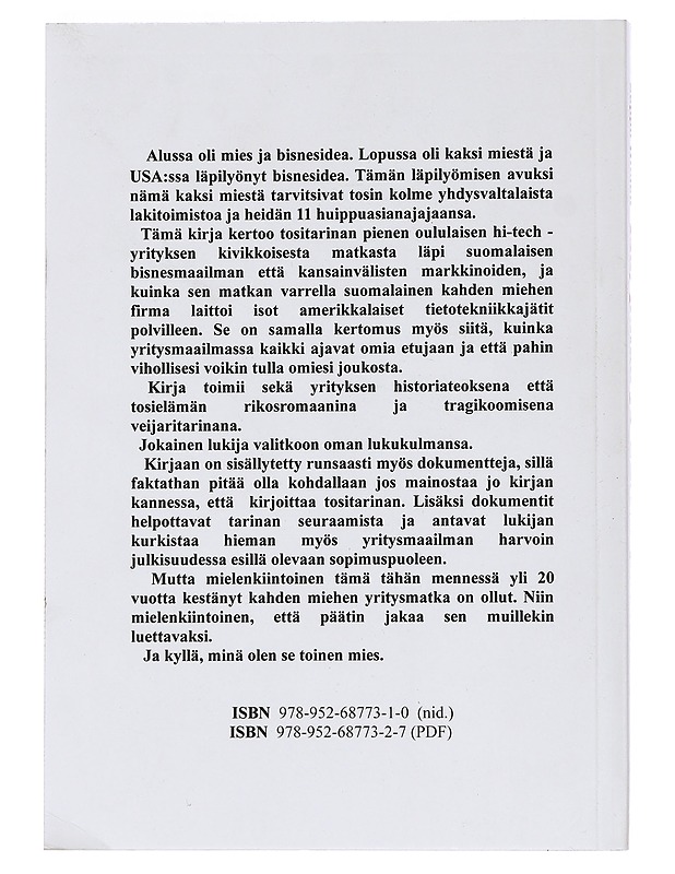 Isä, poika ja USA:n patenttikavallus : tositarina suomalaisesta hi-tech firmasta - Seppo Hildén - Elämäkerrat ja muistelmat - 10105398241 - 1
