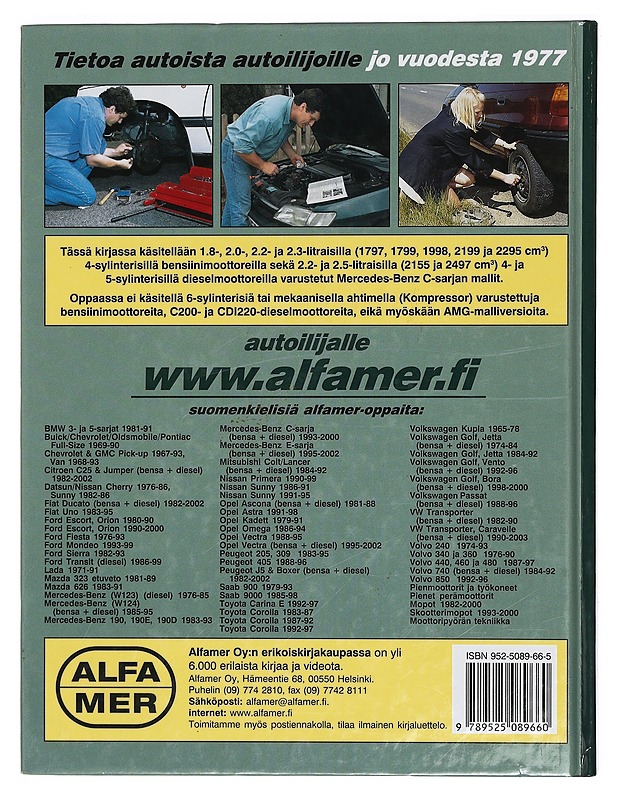 Mercedes-Benz C180, C200, C220, C230 & C250 1993-2000 bensiini- ja dieselmallit : korjausopas - Legg, A. K. - Tietokirjat ja oppaat - 10105398318 - 1