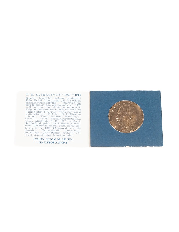 Säästöpankkiviikko 1962 P.E. Svinhufvud keräilykolikko - Koriste-esineet - 10105398394 - 0