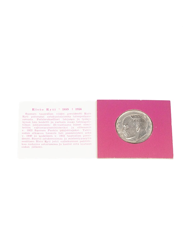 Säästöpankkiviikko 1964 Risto Ryti keräilykolikko - Koriste-esineet - 10105398407 - 0