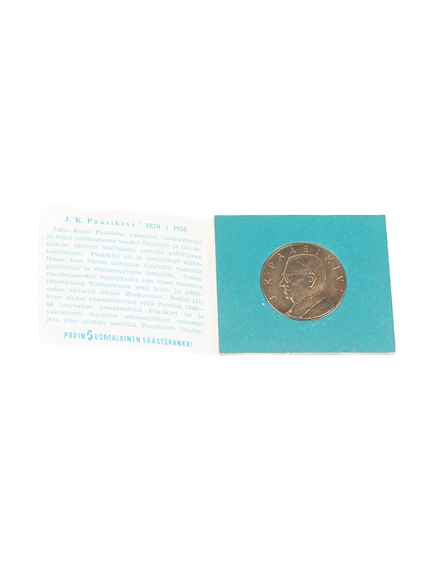 Säästöpankkiviikko 1966 J.K. Paasikivi keräilykolikko - Koriste-esineet - 10105398415 - 0
