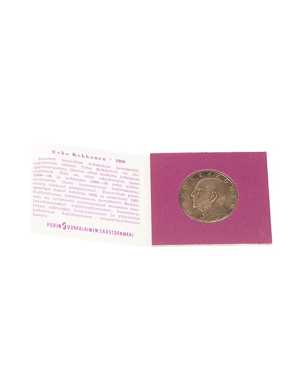 Säästöpankkiviikko 1967 Urho Kekkonen keräilykolikko - Koriste-esineet - 10105398432 - 0