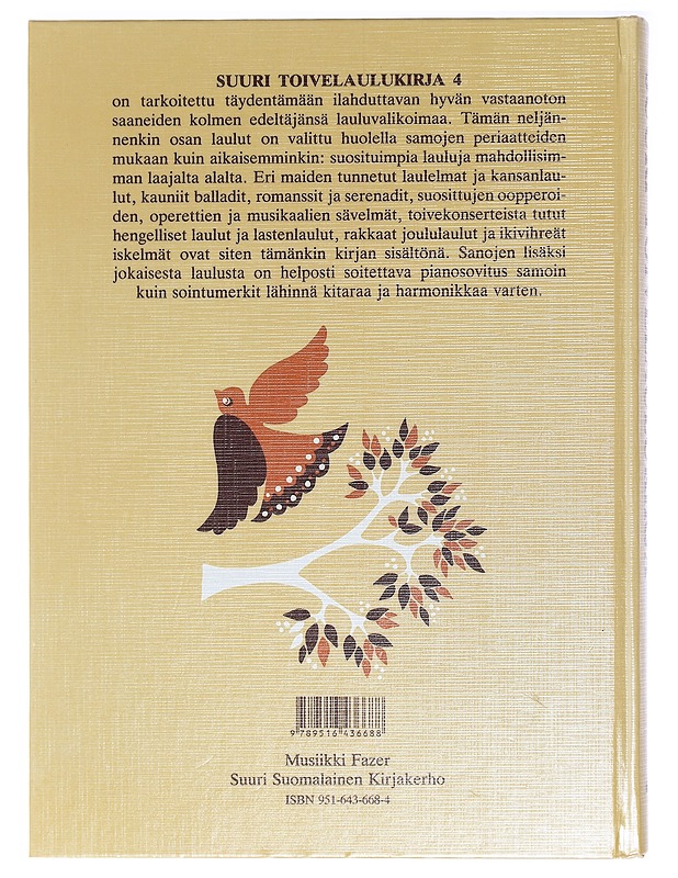Suuri toivelaulukirja. 4 - Vuoristo, Aapeli - Musiikki- ja elokuvakirjat - 10105398431 - 1