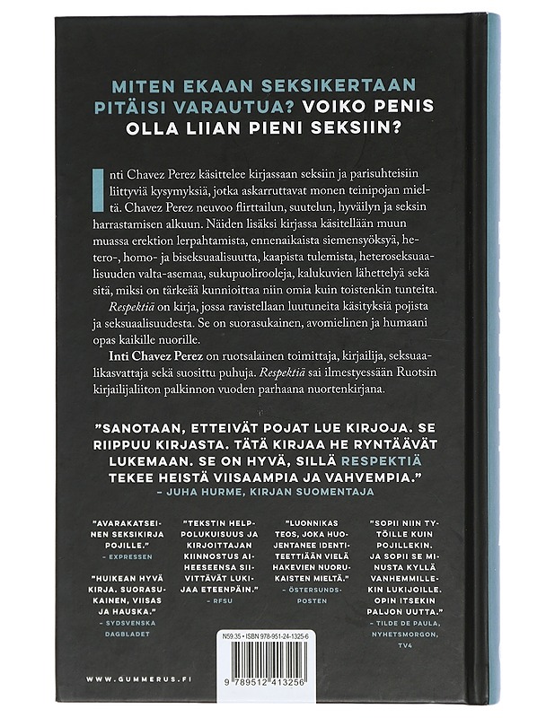 Respektiä : seksikirja pojille - Chavez Perez, Inti - Nuorten kirjat - 10105398489 - 1