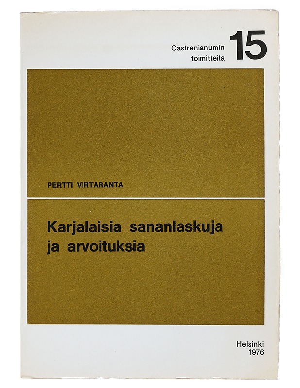 Karjalaisia sananlaskuja ja arvoituksia - Pertti Virtaranta - Tietokirjat ja oppaat - 10105398608 - 0