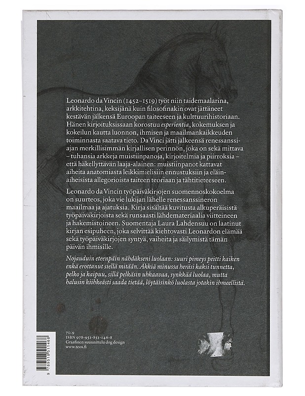 Työpäiväkirjat - Leonardo, da Vinci - Elämäkerrat ja muistelmat - 10105398655 - 1