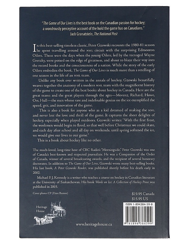 The game of our lives - Peter Gzowski - Tietokirjat ja oppaat - 10105398664 - 1