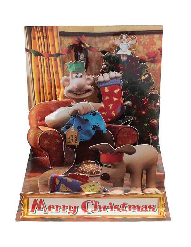 Popshots - Wallace & Gromit Pop-Up Greeting Cards, 1 kpl - Joulutuotteet - 10105398662 - 1