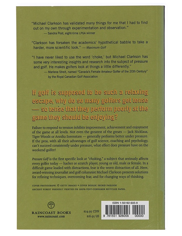Pressure golf - Michael Clarkson - Tietokirjat ja oppaat - 10105398699 - 1