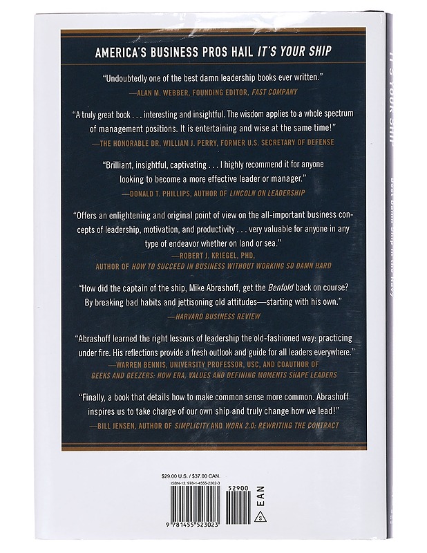 It's your ship : management techniques from the best damn ship in the Navy - D. Michael Abrashoff - Romaanit ja novellit - 10105398715 - 1