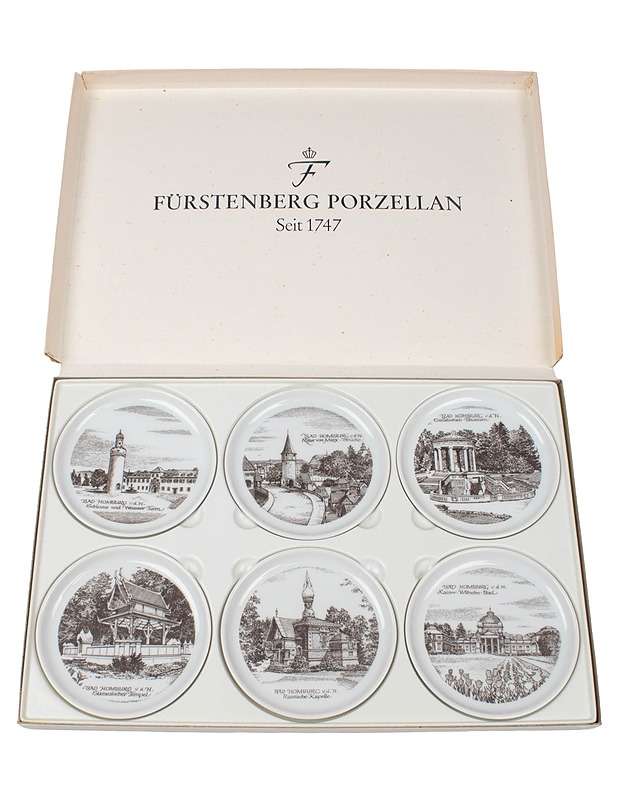 FÜRSTENBERG PORZELLAN Bad Homburg lasinalussarja, 6 osaa - Muut astiat - 10105398745 - 1