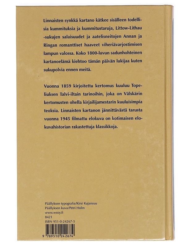 Linnaisten kartanon viheriä kamari - Topelius, Zacharias - Romaanit ja novellit - 10105398747 - 1