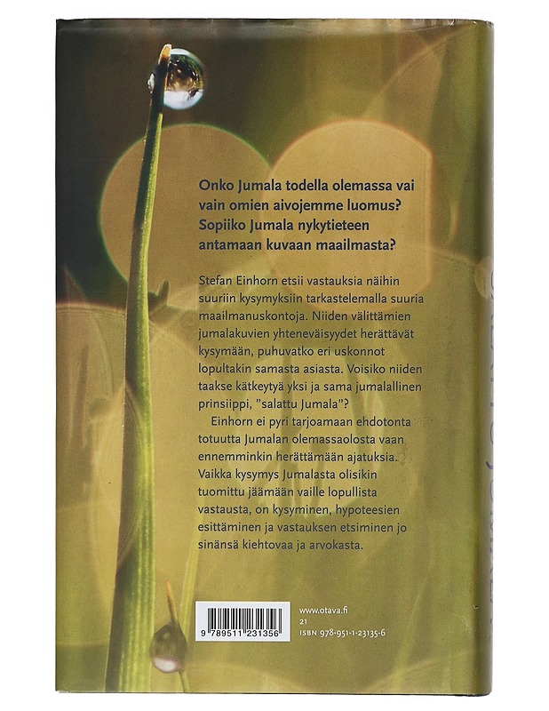Salattu Jumala : usko, tieto ja etsintä - Einhorn, Stefan - Romaanit ja novellit - 10105398770 - 1