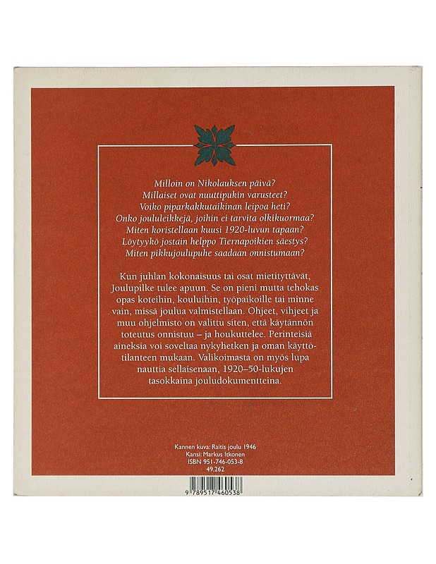 Joulupilke : kappaleita juhlan tekijöille - Nirkko, Juha - Musiikki- ja elokuvakirjat - 10105398773 - 1