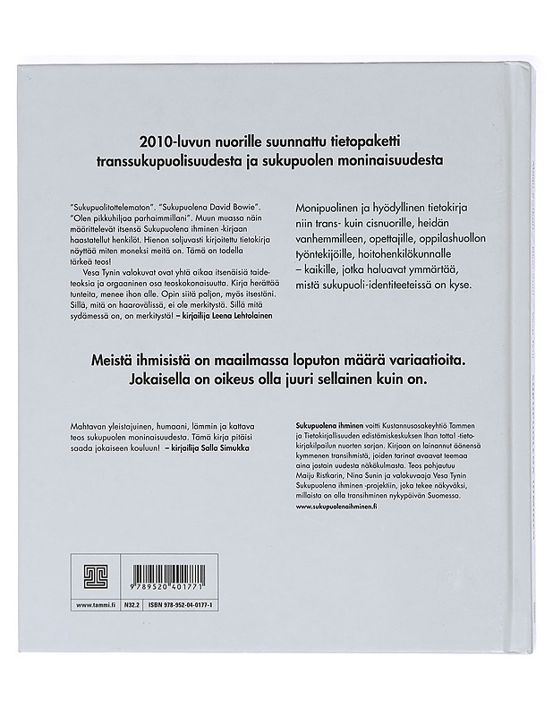 Sukupuolena ihminen : tietokirja transsukupuolisuudesta ja sukupuolen moninaisuudesta - Ristkari, Maiju - Elämäkerrat ja muistelmat - 10105398970 - 1