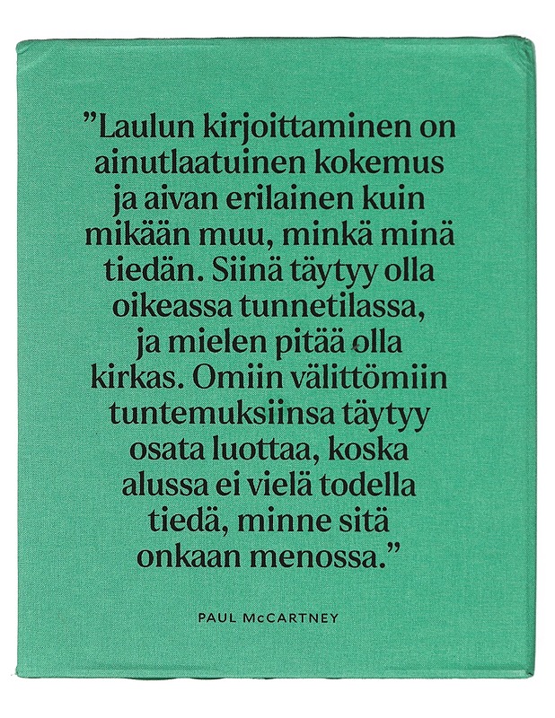 Elämä & sanat : vuodesta 1956 nykypäivään, A-K ja L-Z - McCartney, Paul - Elämäkerrat ja muistelmat - 10105398987 - 2