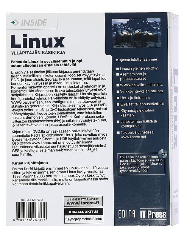 Linux : ylläpitäjän käsikirja - Koski, Raimo - Tietokirjat ja oppaat - 10105399064 - 1