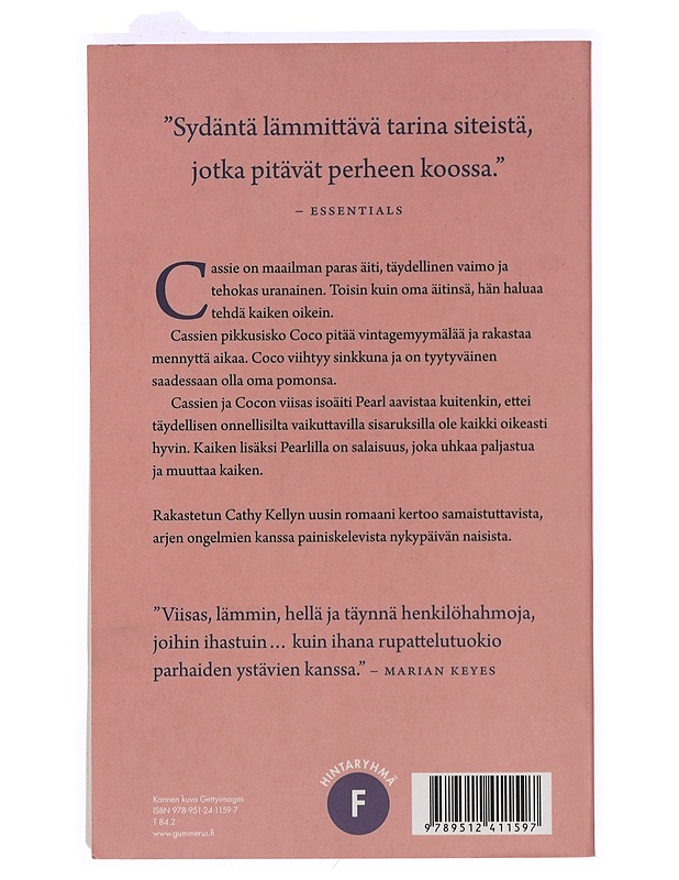 Sisarten kesken - Kelly, Cathy - Romaanit ja novellit - 10105399091 - 1