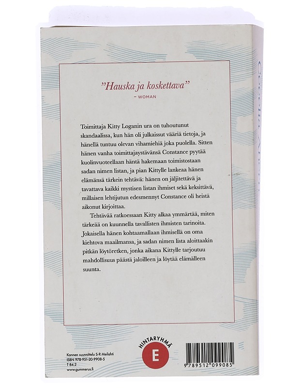 Sadan nimen mittainen matka - Ahern, Cecelia - Romaanit ja novellit - 10105399115 - 1