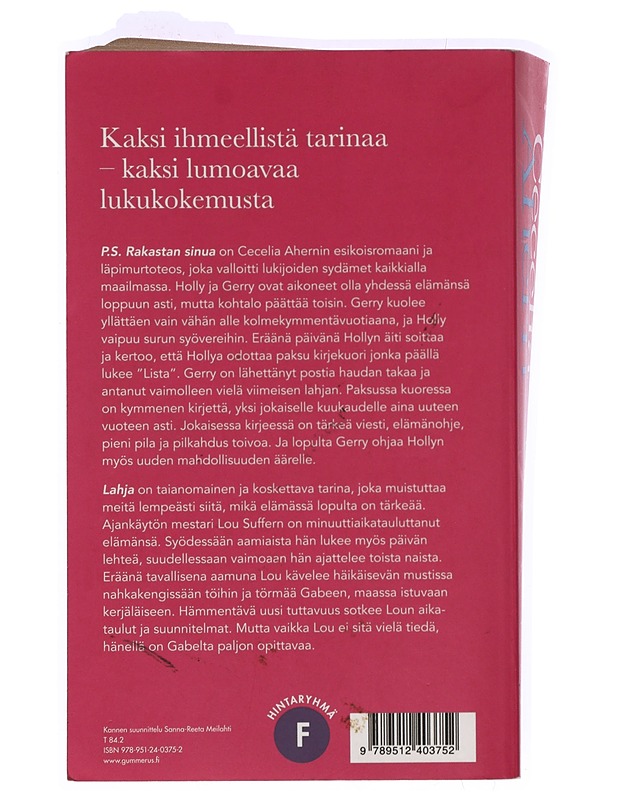 P.S. Rakastan sinua ; Lahja - Ahern, Cecelia - Romaanit ja novellit - 10105399122 - 1
