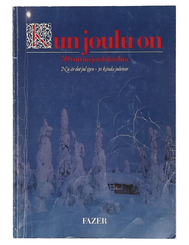 Kun joulu on : 50 tuttua joululaulua - Musiikki- ja elokuvakirjat - 10105399159 - 0