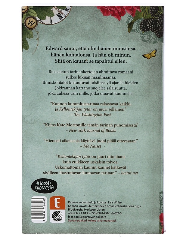 Kellontekijän tytär - Morton, Kate - Romaanit ja novellit - 10105399177 - 1
