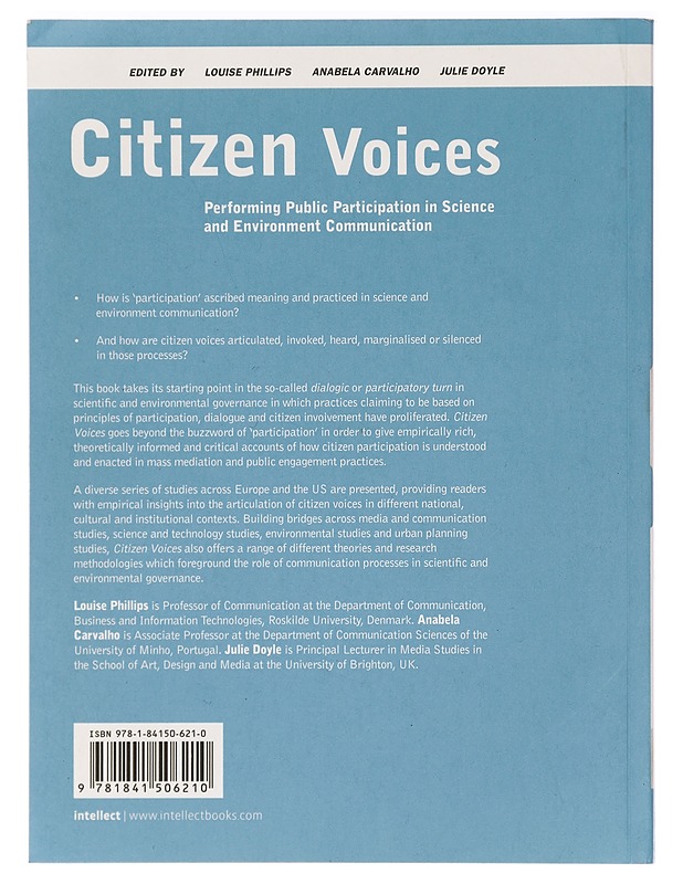 Citizen Voices - Louise J. Phillips, Anabela Carvalho & Julie Doyle - Tietokirjat - 10105399195 - 1