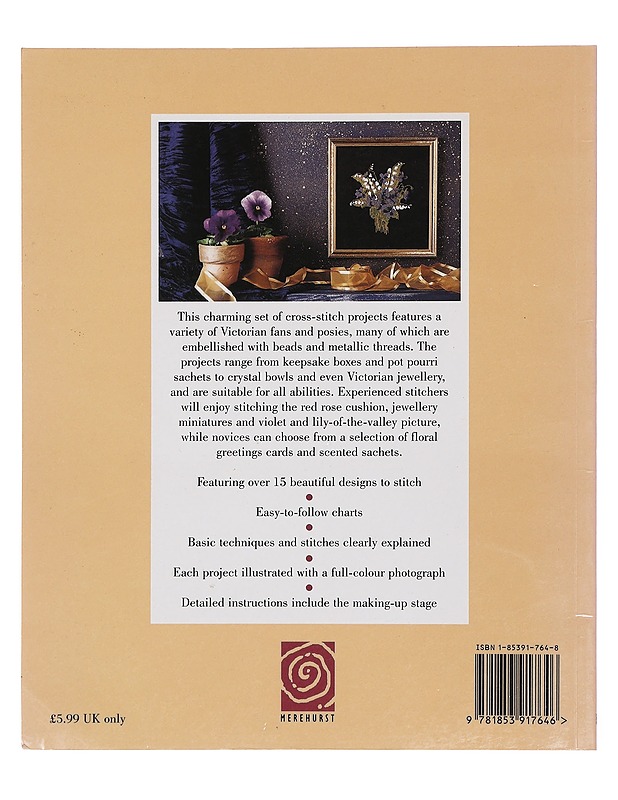 Victorian fans & posies in cross stitch - Jane Alford - Käsityö - 10105399203 - 1