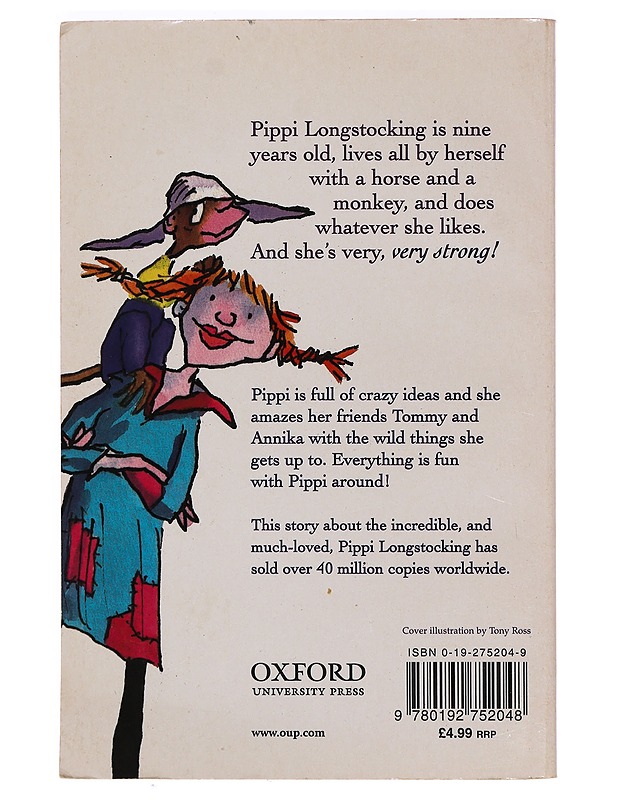 Pippi Longstocking - Lindgren, Astrid - Romaanit ja novellit - 10105399226 - 1