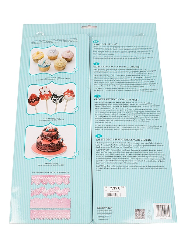 KITCHEN CRAFT Large Lace Icing mat koristelualusta - Muut astiat - 10105399228 - 1