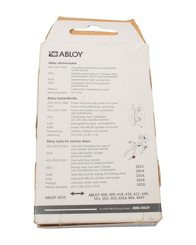 ABLOY Välioven lukot - Muut urheiluvälineet ja vapaa-aika - 10105399233 - 1