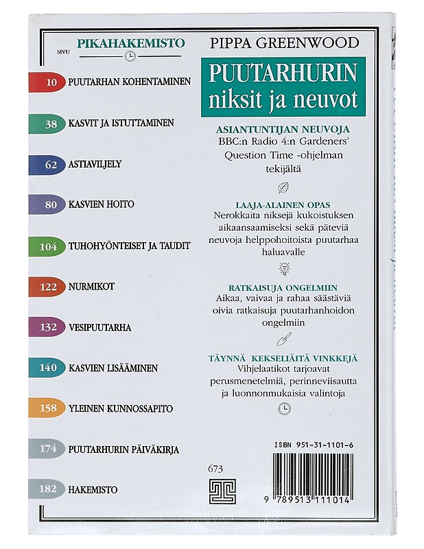 Puutarhurin niksit ja neuvot - Greenwood, Pippa - Tietokirjat ja oppaat - 10105399447 - 1