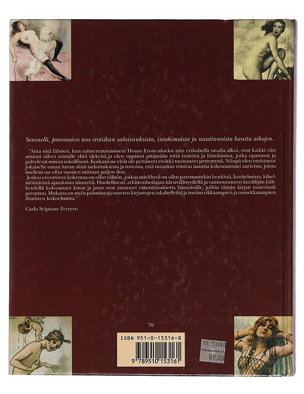 Eros - rakkauden kuvat - Ferrero, Carlo Scipione K-18 - Taide- ja kulttuurikirjat - 10105399469 - 1