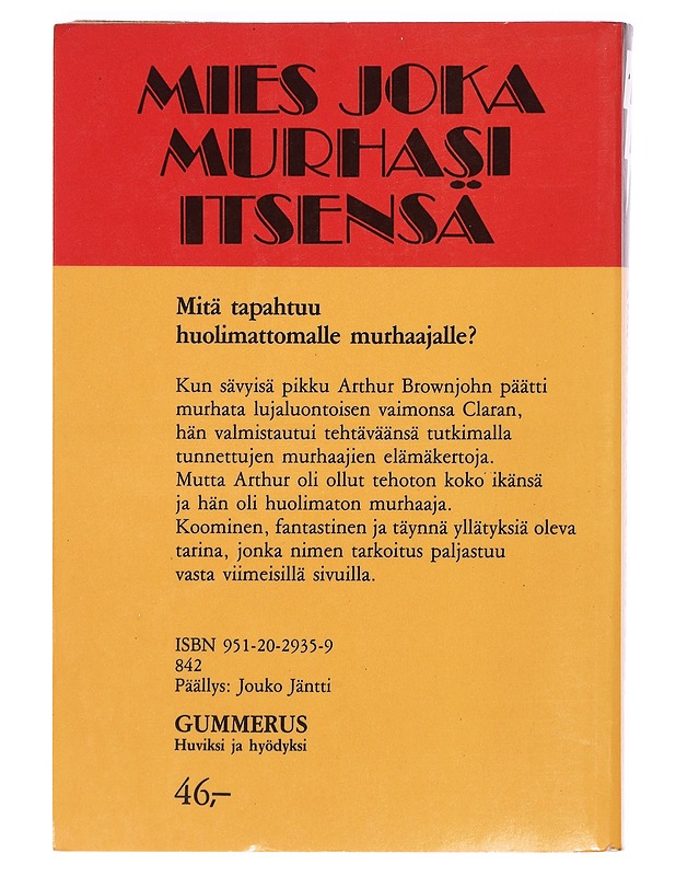 Mies Joka Murhasi Itsensä - Julian Simons - Jännitys ja dekkarit - 10105399533 - 1