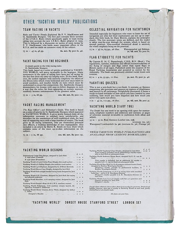 Yachting World Annual 1963 - E F Haylock - Harrastekirjat - 10105399559 - 1