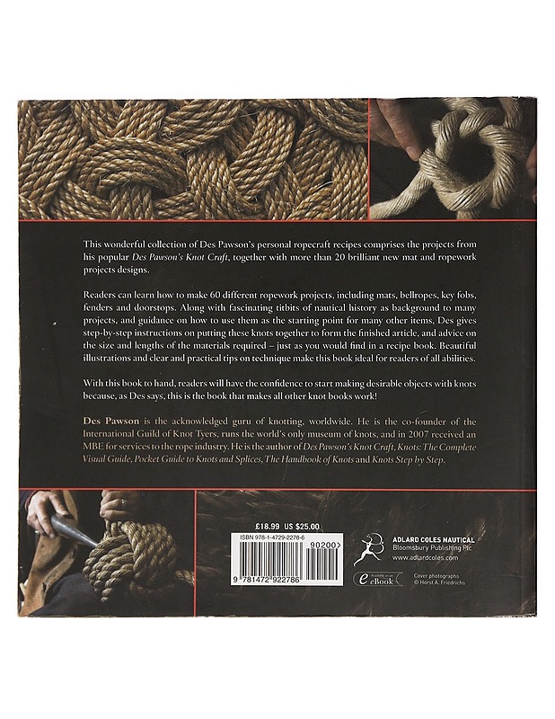 Des Pawson's knot craft and rope mats : 60 ropework projects including 20 mat designs - Des Pawson - Tietokirjat ja oppaat - 10105399668 - 1