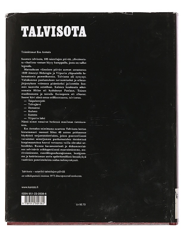 Henkinen ja hengellinen huolto talvisodassa - Hilke, Erkki - Historiakirjat - 10105399949 - 1
