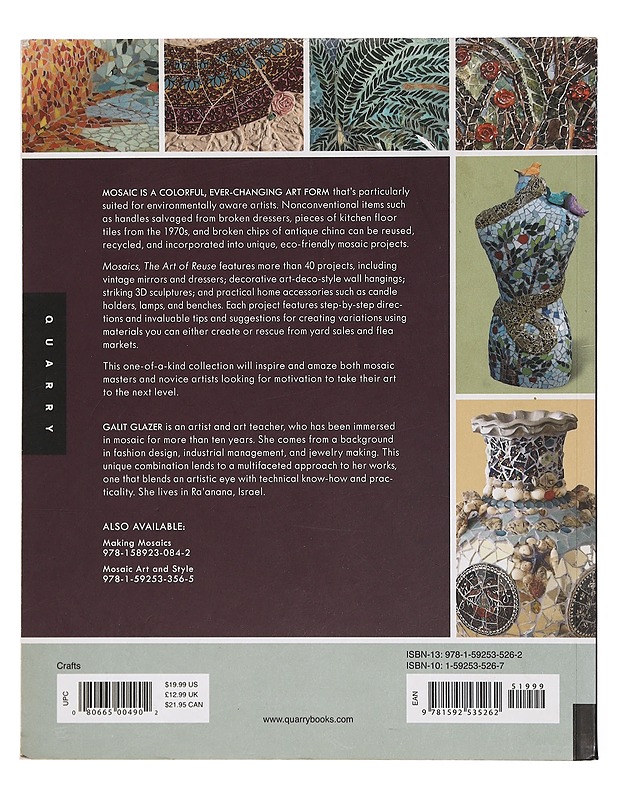 Mosaics : the art of reuse : 45 inspired designs using unconventional materials - Galit Glazer - Tietokirjat ja oppaat - 10105399964 - 1