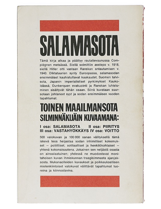 Toinen maailmansota silminnäkijän kuvaamana 1-4 - Historiakirjat - 10105399991 - 2