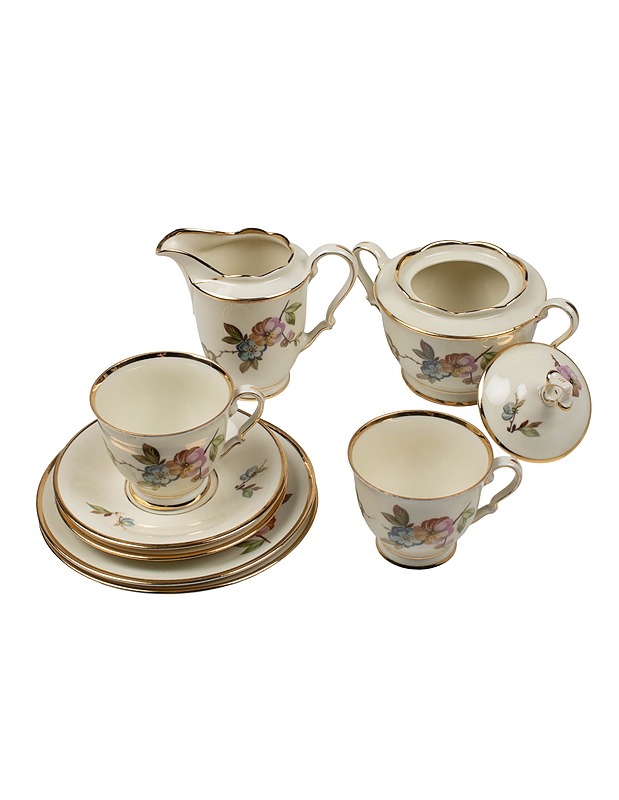 KOBENHAVNS PORCELLAINS MALERI kahviastiasto kahdelle, 8 osaa - Mukit ja kahvikupit - 10105399990 - 0